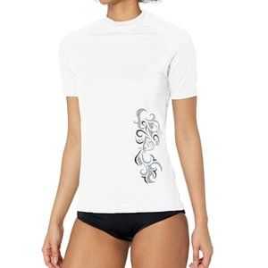 Bright Sleeve Swim Tee Two Piece Sporty Swimwear